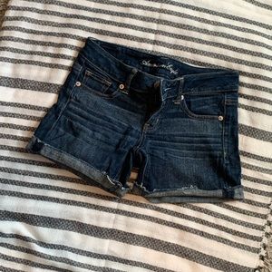 American Eagle Dark Wash Jean Shorts Size 2